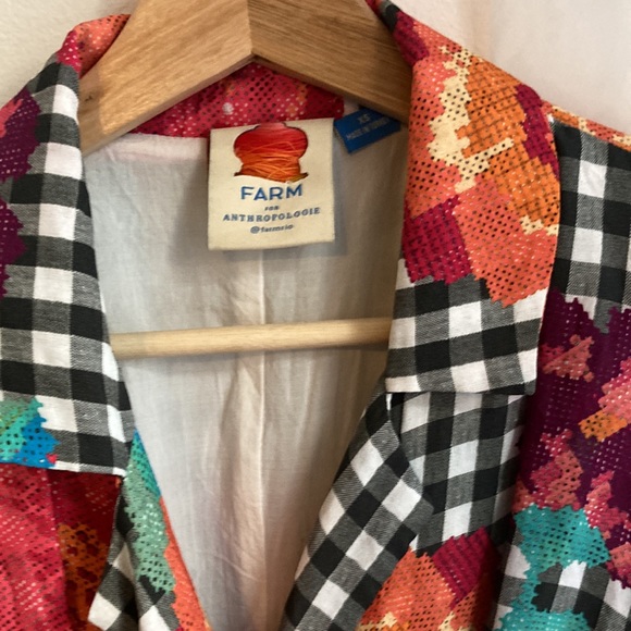 FARM Rio gingham floral mini dress - XS - Picture 3 of 6